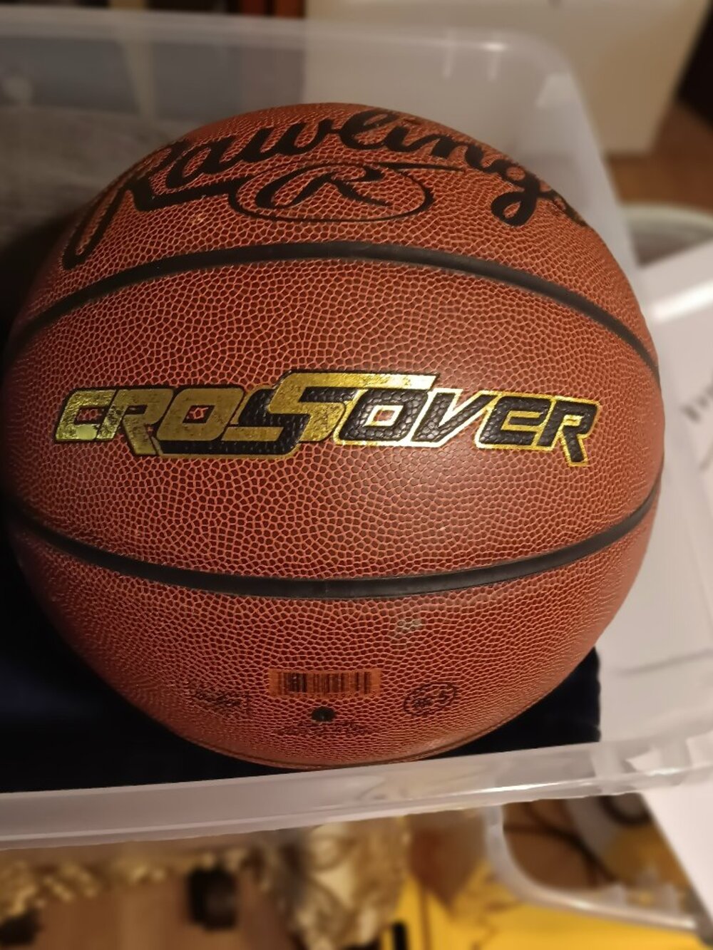 RAWLINGS Crossover Basketball 28.5in Orange Indoor Outdoor All Surface Ball